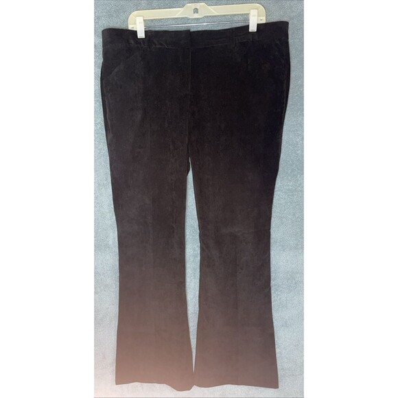 Norma Kamali Pants - Norma Kamali Pants Womens 16 Black Corduroy Bootcut Old Money Quiet Luxury
